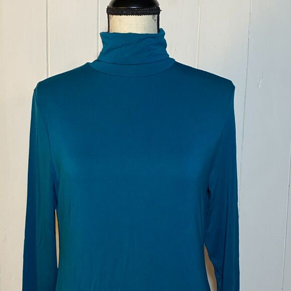 Urban Coco Green Turtle Neck Long Sleeve Dress Size Large - Picture 3 of 6